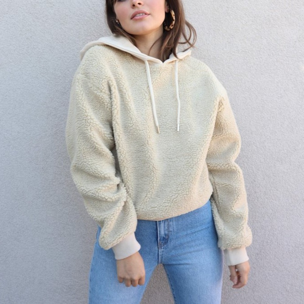 Fuzzy teddy sweatshirt